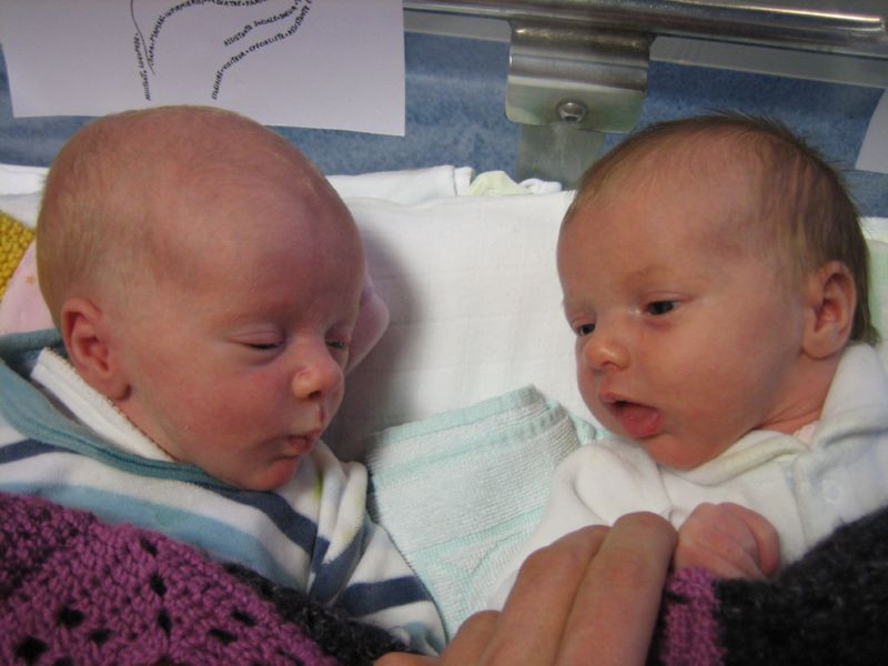 09-Anselm and Alma in same crib